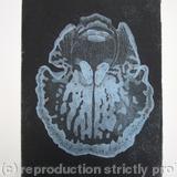Abstract Orchid 1 - Etching - Blue
