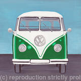VW Camper Van - Green