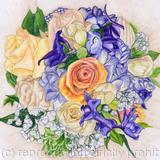 Bridal Bouquet Inktense Drawing