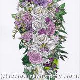 Bridal Bouquet Pen And Ink With Colour Wash #4