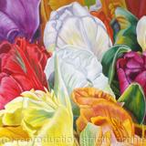 Bouquet of Tulips - Medium Greetings Card