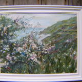 Hawthorn with Ravenscar in May