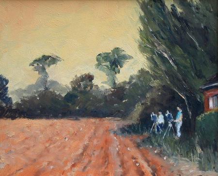 Network Arts painting day at Gibbs Wood