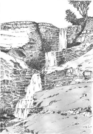 Waterfalls above Cray - Pennine Journey