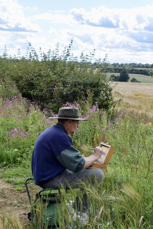 Plein air painting