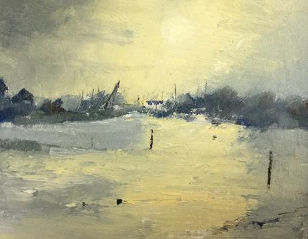 Sunset on the Mudflats River Deben Woodbridge