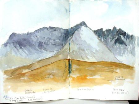 Cuillins from Glen Brittle