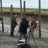 Painting at Morston Quay Norfolk  with the ROI and IEA