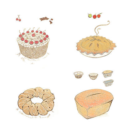Great British Bake Off Illustrations