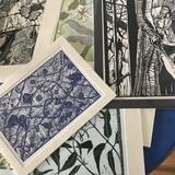 Getting prints ready for Cambridge Open Studios