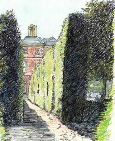 Ham House shady avenue