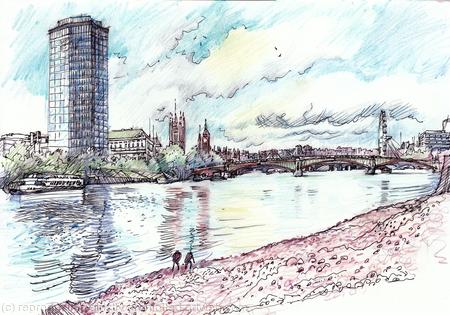 Lambeth Bridge & Big Ben 