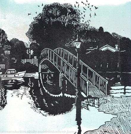 Eel Pie Island Bridge at dawn