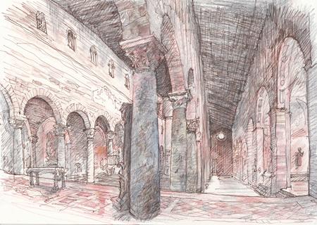 Lucca San Frediano interior - large