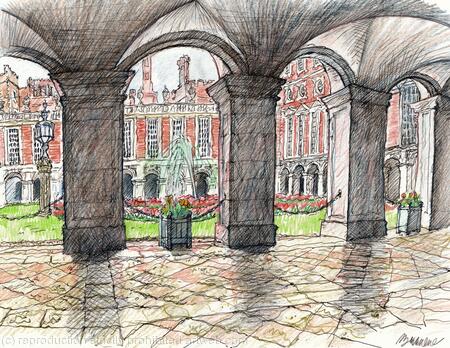 Hampton Court - Interior Courtyard