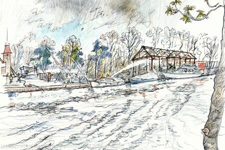 Platts Eyot after the fire