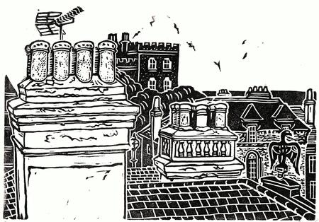 Broadstairs Chimneys (black)