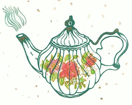 Bessie's  flowery teapot