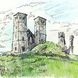 Reculver Towers from a small distance