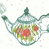 Bessie's  flowery teapot