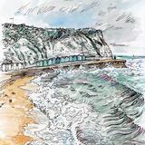 Dumpton Bay and Beach Huts