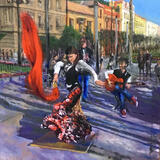 Street flamenco, Seville, Spain