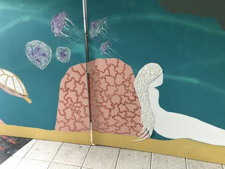 3. Brain Coral and Mermaid in the making
