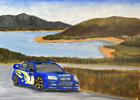 WRC 2003 champion Petter Solberg driving in France