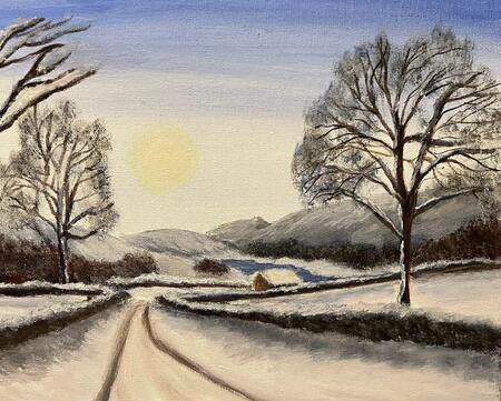 Lake District in snow