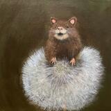 Mouse on a dandilion 
