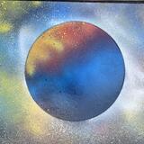 Multi coloured planet 