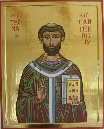 Byzantine style icon of St Thomas Becket