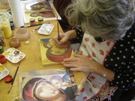 Students at work in the studio