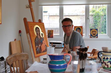 Peter in his Studio