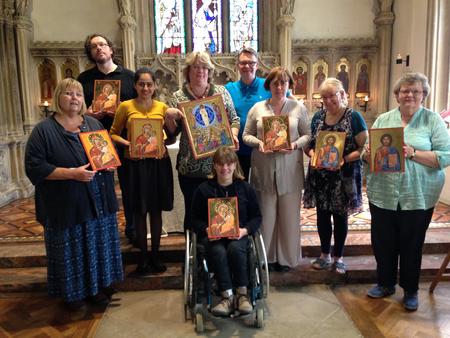 Students at Launde Abbey Icon retreat summer 2015