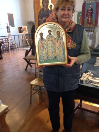 Jane second year student Iconostasis Programme