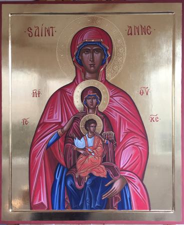 Byzantine Style Saint Anne Icon