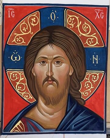Cretan Stye  Face of Christ Icon