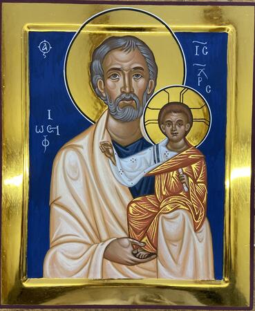 St Joseph and The Christ Child Icon 