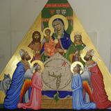 St Thomas Cantilupe Panel (Madonna and Child between Saints and Angels with the Mappa Mundi)