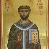 Byzantine style icon of St Thomas Becket