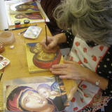 Students at work in the studio