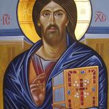 Sinai Christ Icon (painted at St Catherine's Monastery Dec 2011)