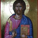 Byzantine Christ Pantocrator Icon 