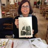 Chris with her St John Icon