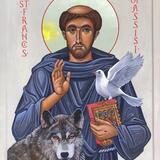 Lis second year Iconostasis Programme Student's St Francis Icon