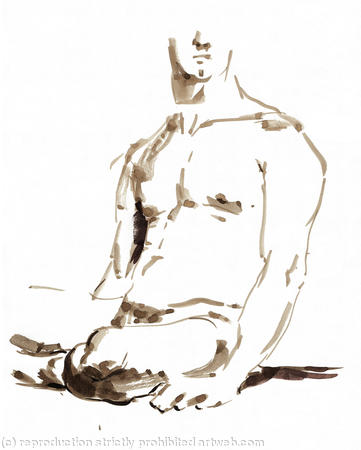 A4 size giclee print BD Male