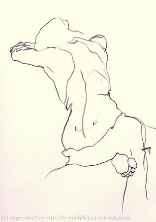 Resting Figure Arms Raised