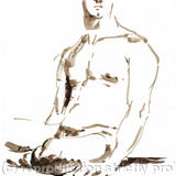 A4 size giclee print BD Male