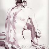 A4 size original brush drawing